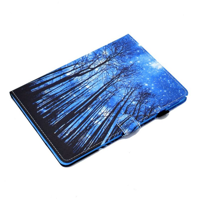 Custodia in pelle iPad Air (2022) (2020) Foresta Notturna