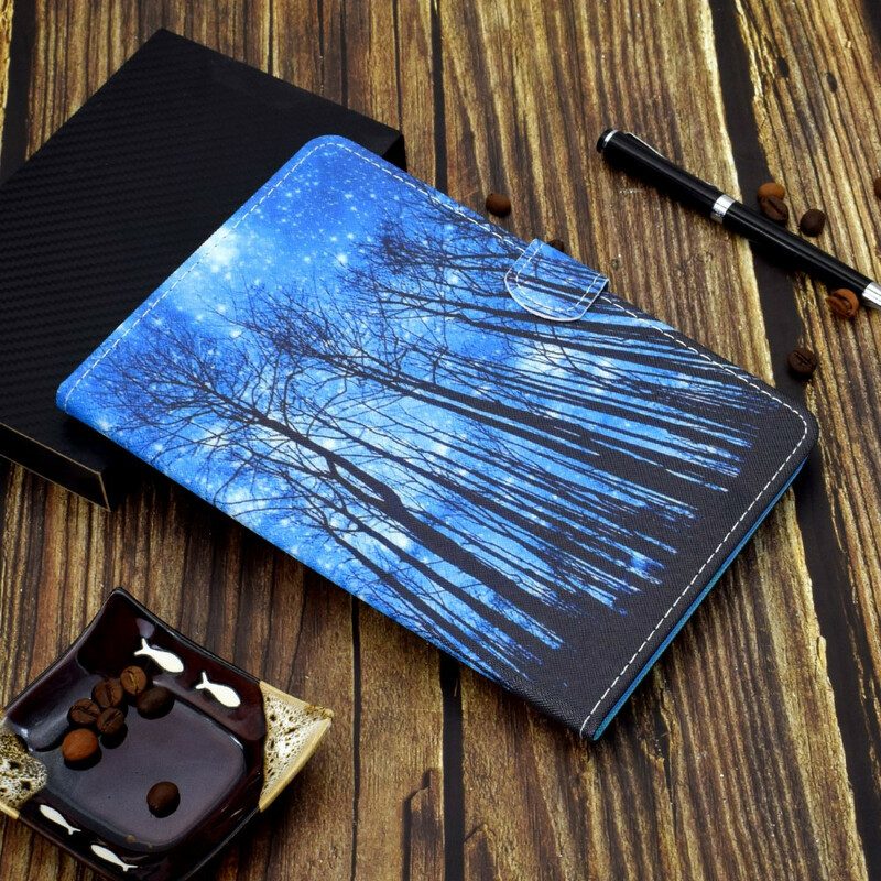 Custodia in pelle iPad Air (2022) (2020) Foresta Notturna