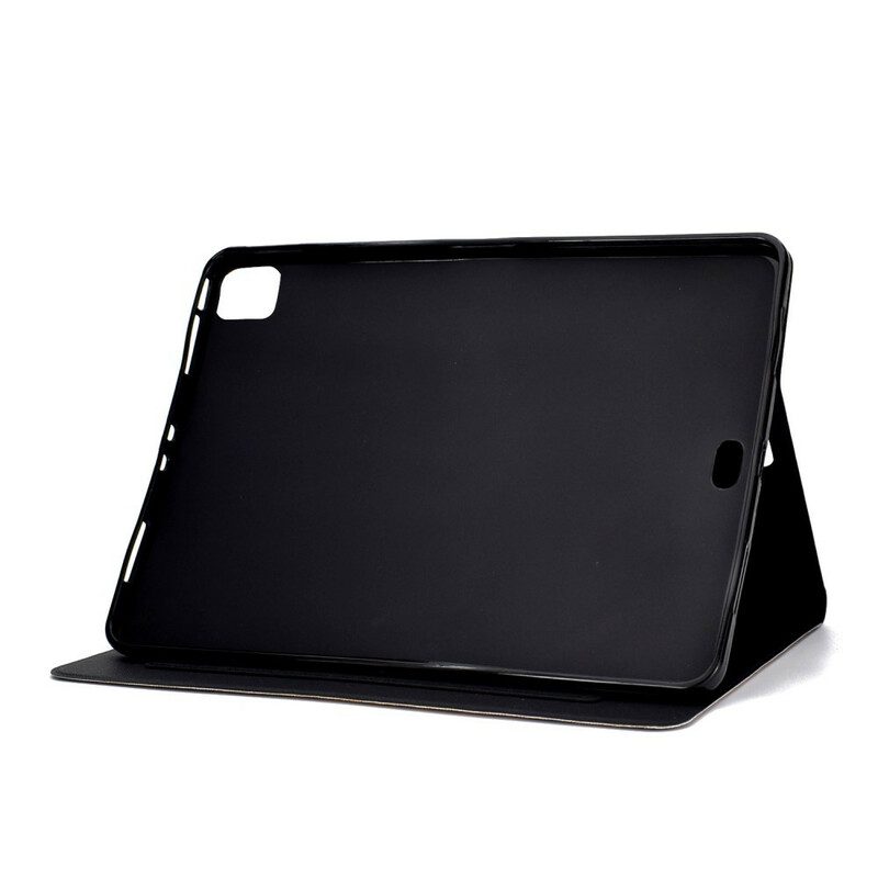 Custodia in pelle iPad Air (2022) (2020) Gatto Dagli Occhi Azzurri