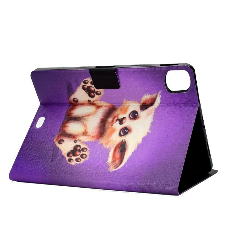 Custodia in pelle iPad Air (2022) (2020) Gatto Divertente