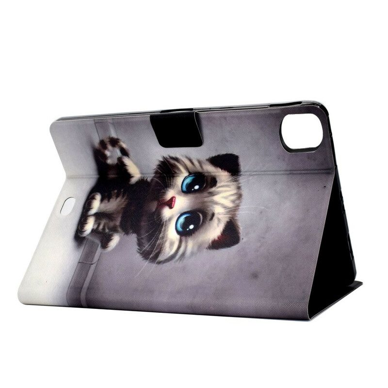 Custodia in pelle iPad Air (2022) (2020) Gatto Seducente