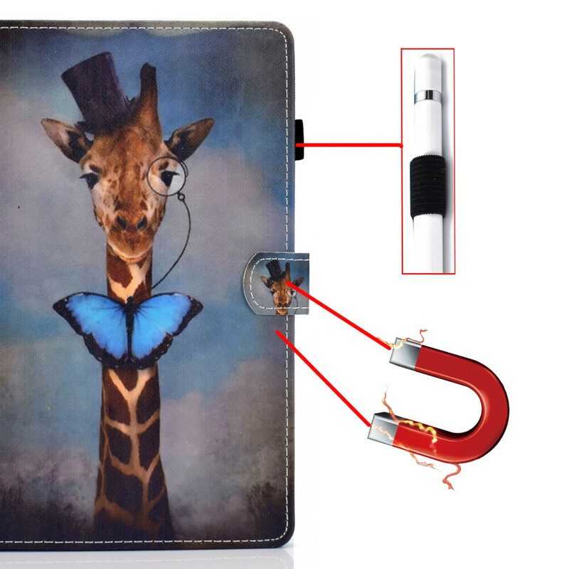 Custodia in pelle iPad Air (2022) (2020) Giraffa Di Classe