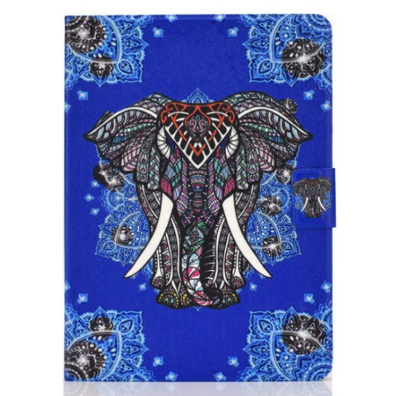 Custodia in pelle iPad Air (2022) (2020) Mandala Elefante