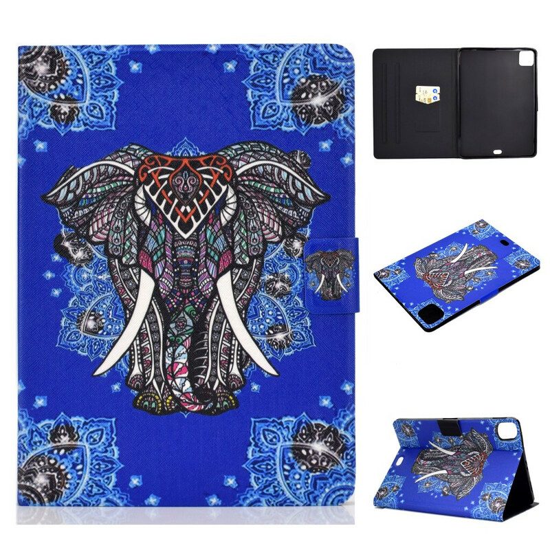 Custodia in pelle iPad Air (2022) (2020) Mandala Elefante