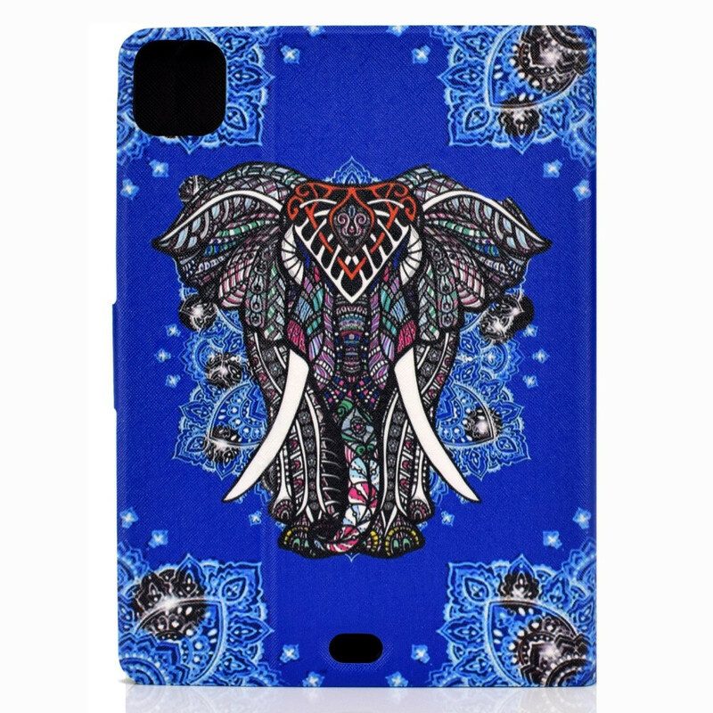 Custodia in pelle iPad Air (2022) (2020) Mandala Elefante