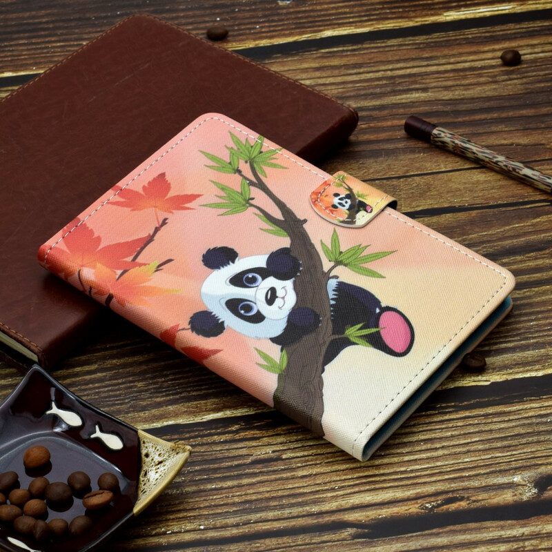 Custodia in pelle iPad Air (2022) (2020) Panda Carino