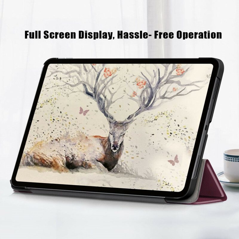 Custodia iPad Air (2022) (2020) Foresta Divertente Dei Gufi