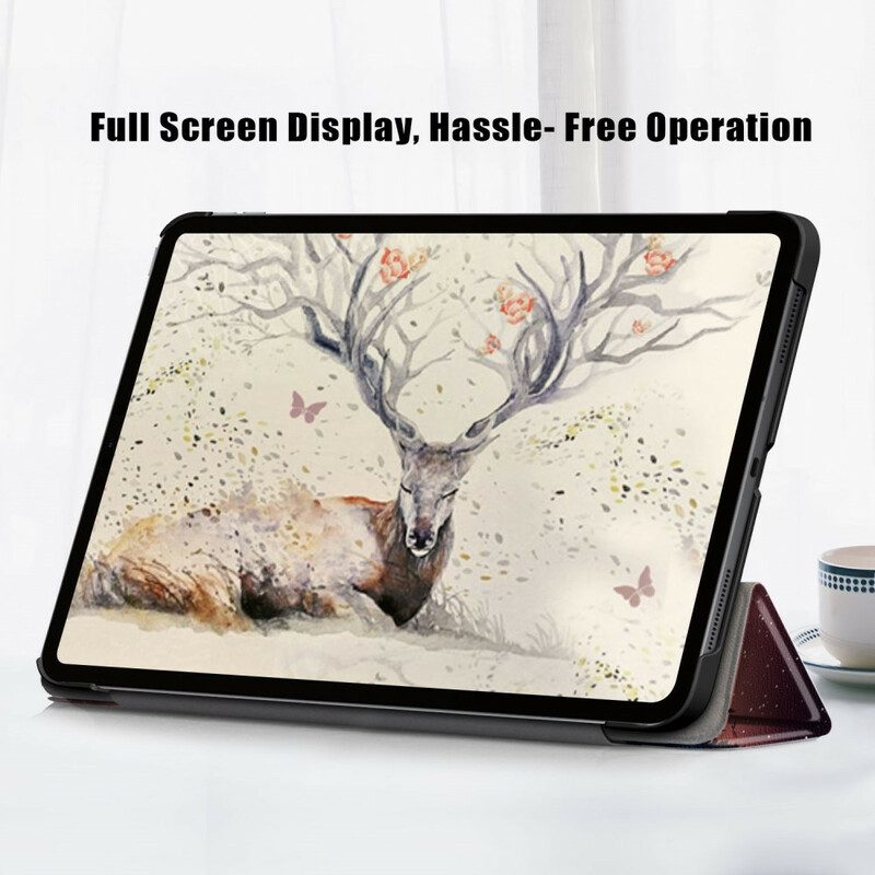 Custodia iPad Air (2022) (2020) Foresta Divertente Dei Gufi