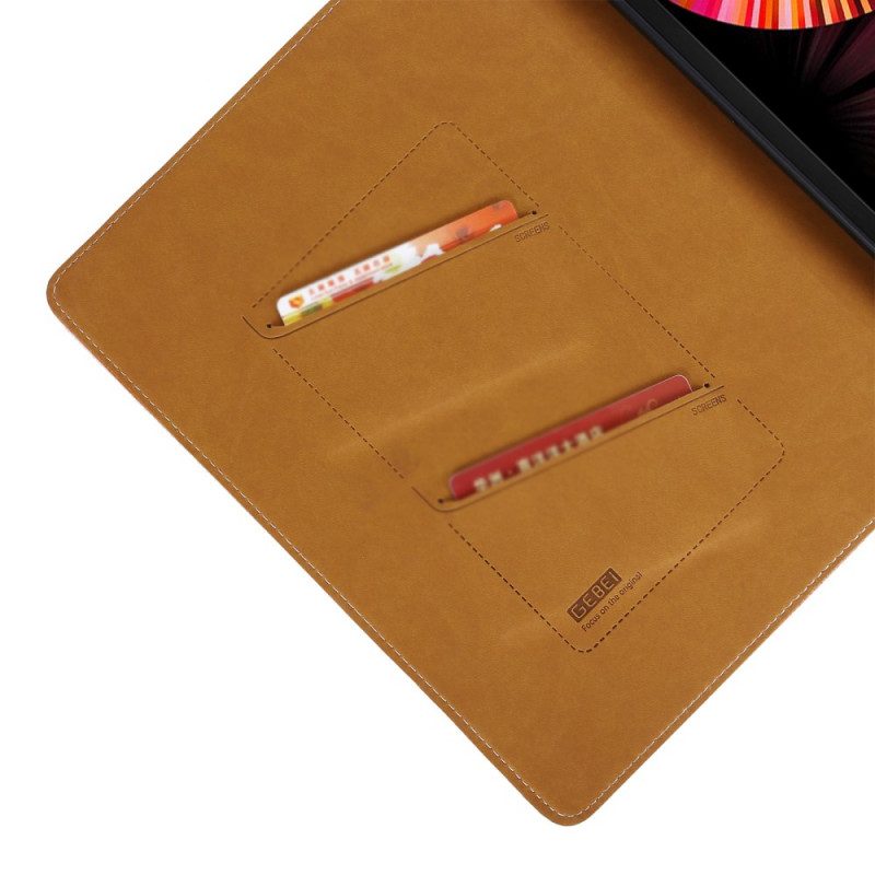 Folio Cover iPad Air (2022) (2020) Gebei Ecopelle Litchi