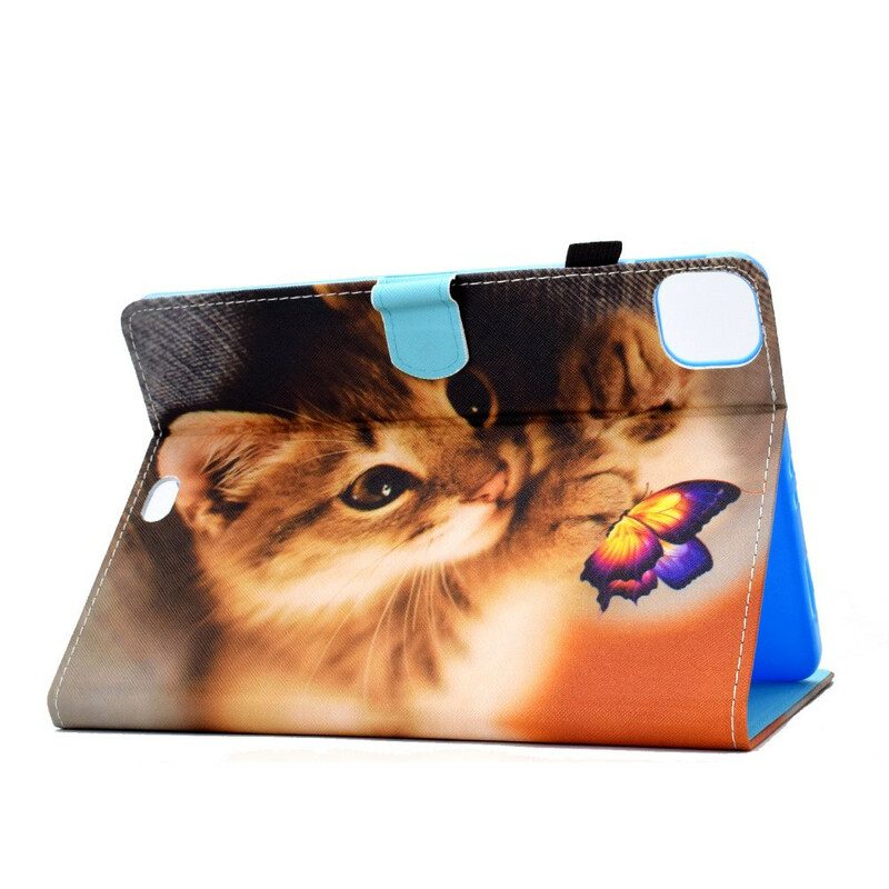 Folio Cover iPad Air (2022) (2020) Il Mio Gattino E La Mia Farfalla