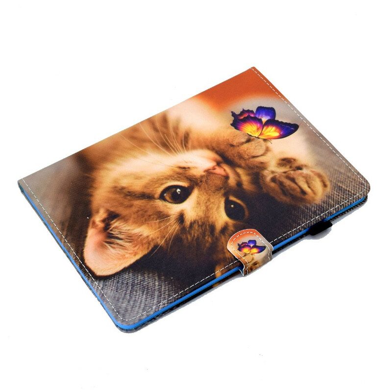 Folio Cover iPad Air (2022) (2020) Il Mio Gattino E La Mia Farfalla