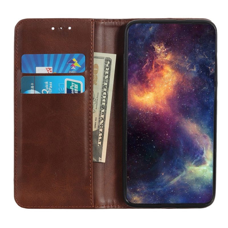 Folio Cover OnePlus Nord CE 3 Lite 5G Custodia in pelle Cuoio Spaccato