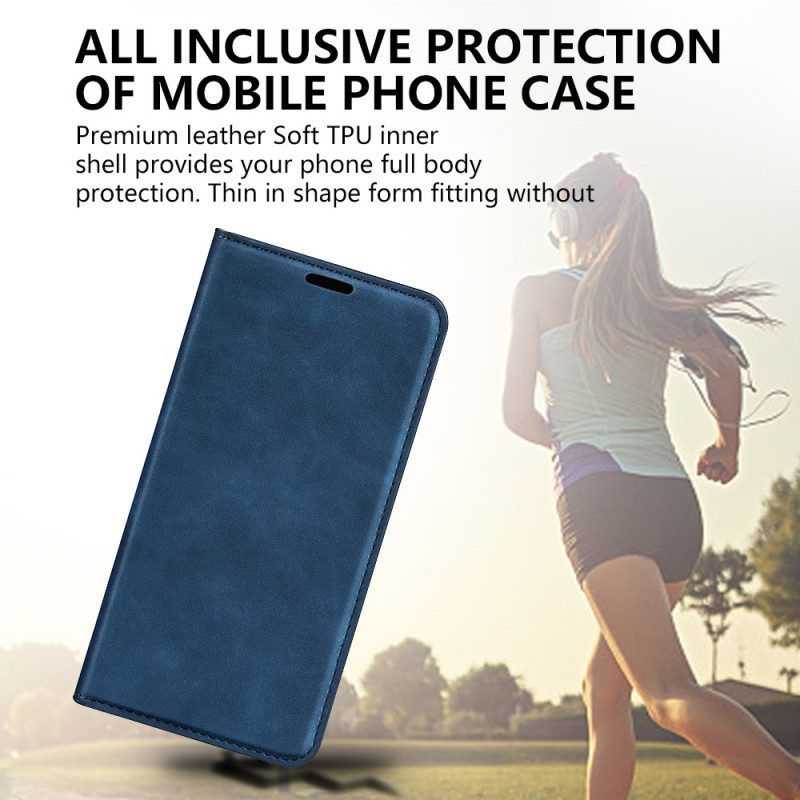 Folio Cover OnePlus Nord CE 3 Lite 5G Custodia in pelle Effetto Pelle Tinta Unita