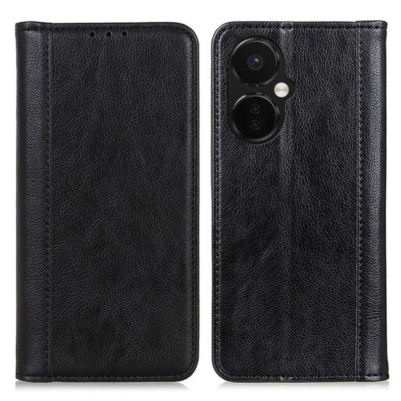 Folio Cover OnePlus Nord CE 3 Lite 5G Custodia in pelle Elegante Pelle Crosta