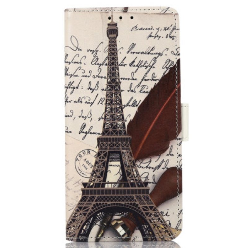 Folio Cover OnePlus Nord CE 3 Lite 5G Torre Eiffel Del Poeta