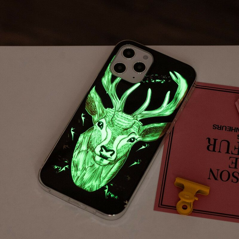 Cover iPhone 12 Pro Max Cervo Maestoso Fluorescente