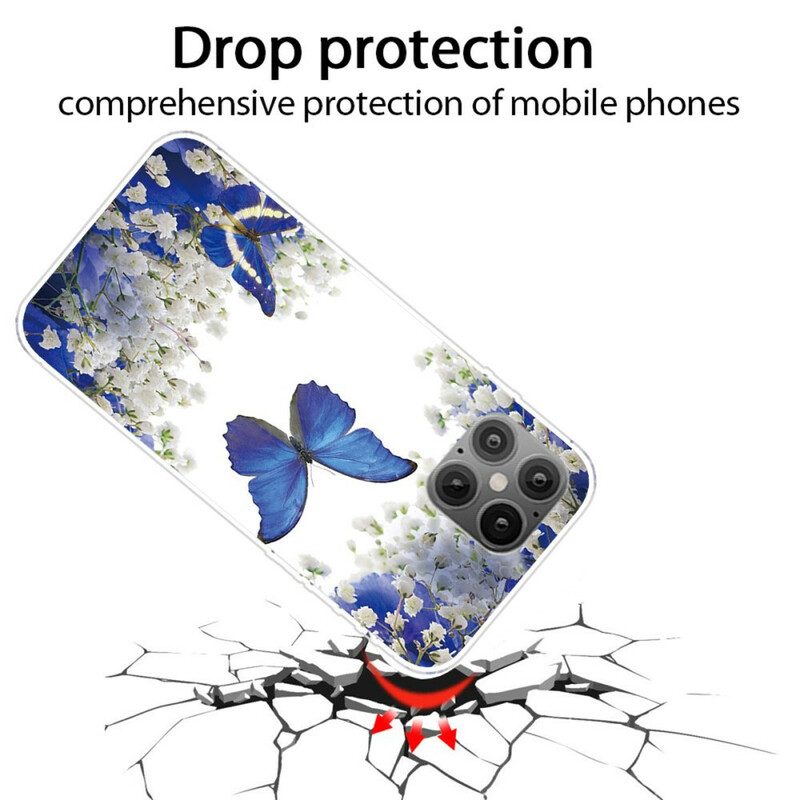 Cover iPhone 12 Pro Max Farfalle