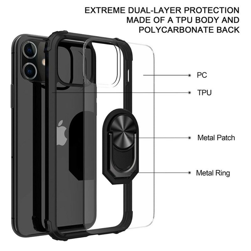 Cover iPhone 12 Pro Max Ibrido Ad Anello Premium