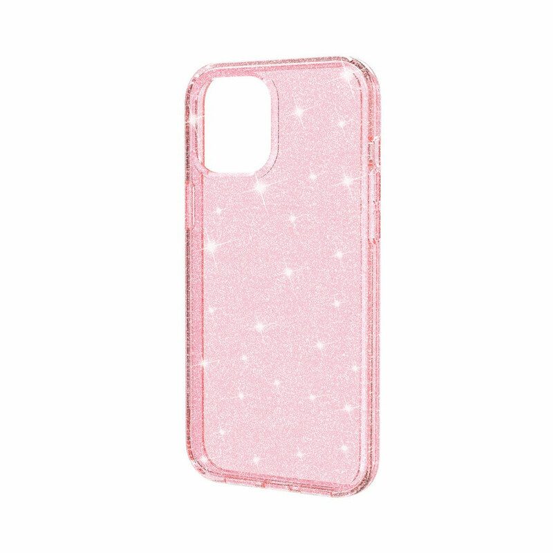 Cover iPhone 12 Pro Max Paillettes Trasparenti