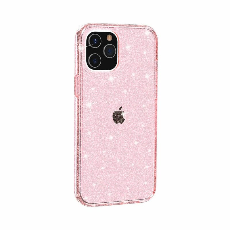 Cover iPhone 12 Pro Max Paillettes Trasparenti