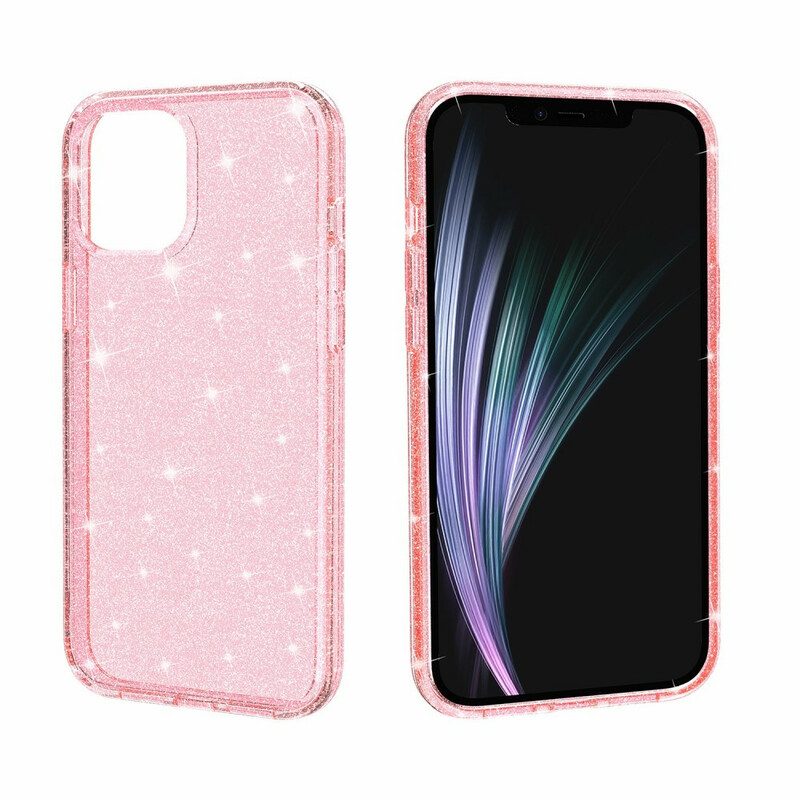 Cover iPhone 12 Pro Max Paillettes Trasparenti