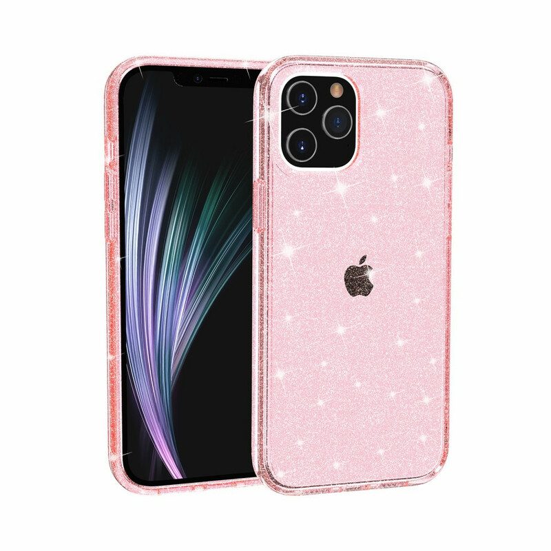 Cover iPhone 12 Pro Max Paillettes Trasparenti