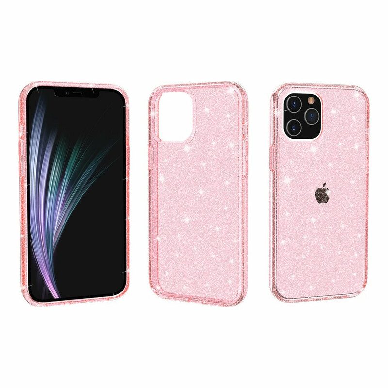 Cover iPhone 12 Pro Max Paillettes Trasparenti