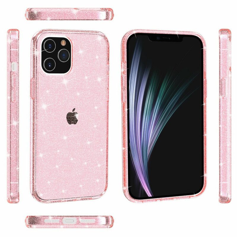 Cover iPhone 12 Pro Max Paillettes Trasparenti