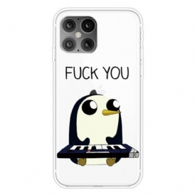 Cover iPhone 12 Pro Max Pinguino. Vaffanculo