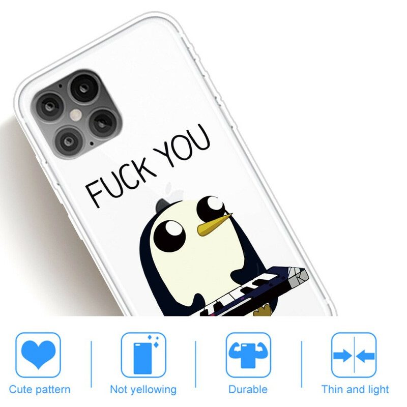 Cover iPhone 12 Pro Max Pinguino. Vaffanculo