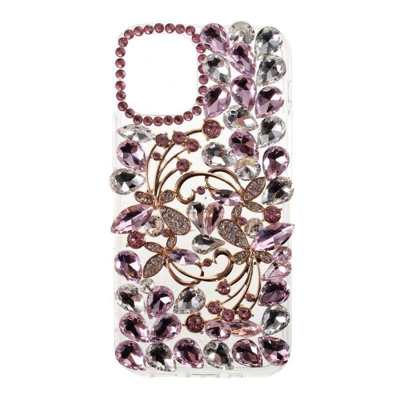 Cover iPhone 12 Pro Max Silicone E Strass