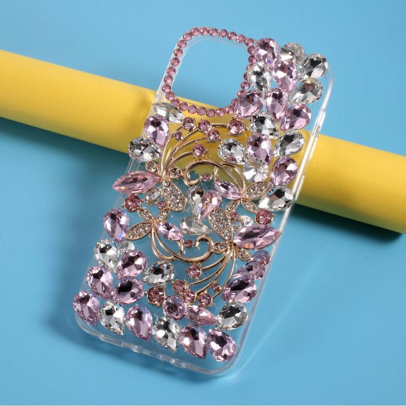 Cover iPhone 12 Pro Max Silicone E Strass