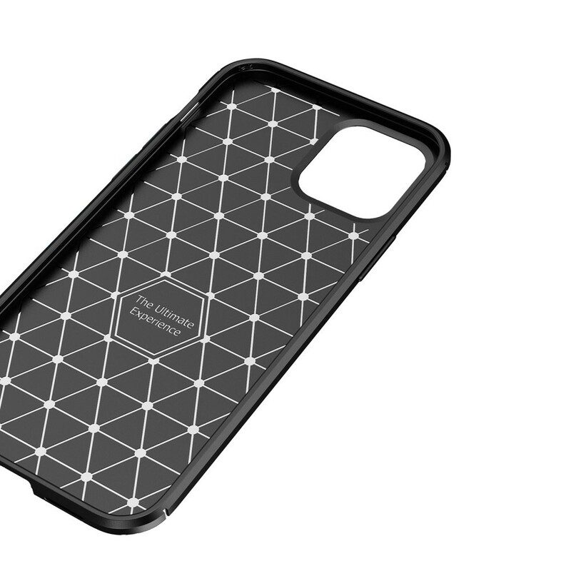 Cover iPhone 12 Pro Max Struttura Flessibile In Fibra Di Carbonio