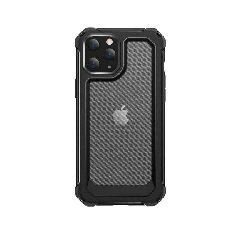 Cover iPhone 12 Pro Max Texture In Fibra Di Carbonio Senza Cuciture