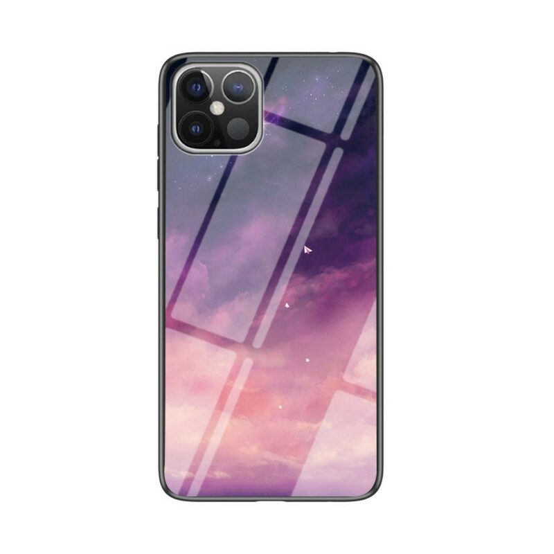 Cover iPhone 12 Pro Max Vetro Temperato Cielo Stellato