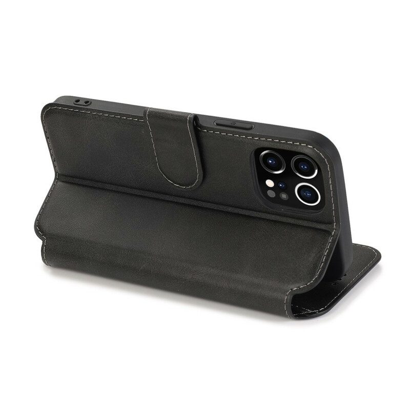 Custodia in pelle iPhone 12 Pro Max Stile Retrò In Pelle