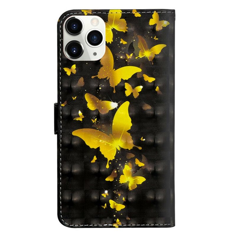 Folio Cover iPhone 12 Pro Max Farfalle Gialle