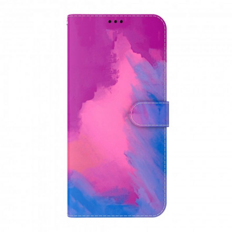 Custodia in pelle Oppo A54 5G / A74 5G Acquerello