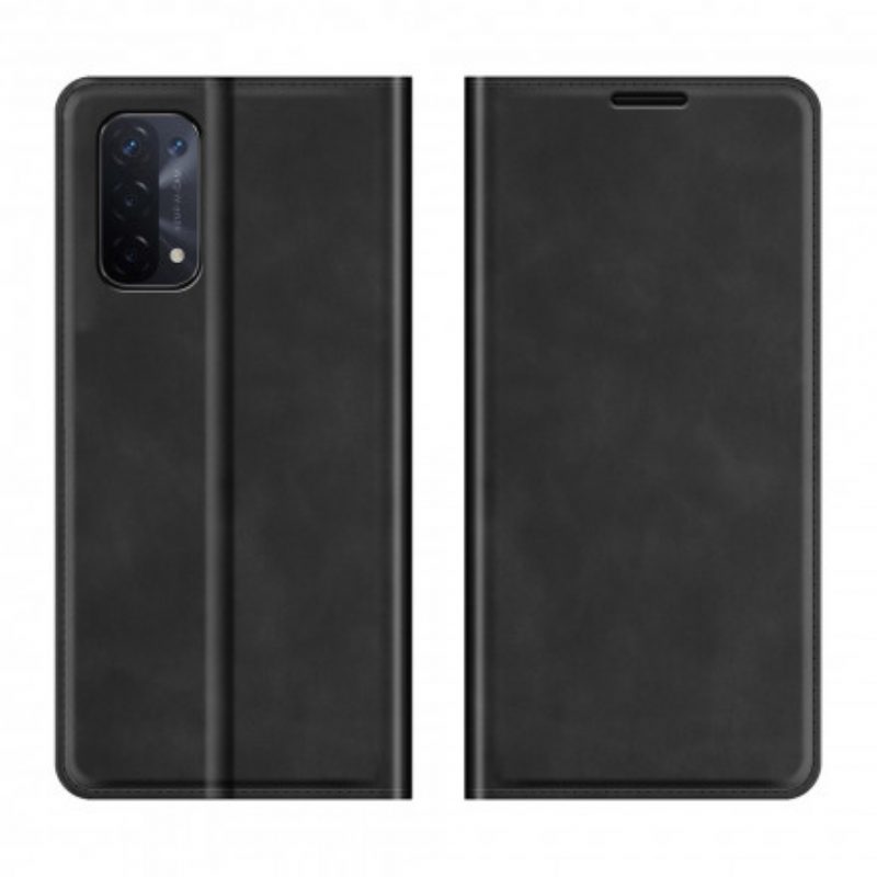 Folio Cover Oppo A54 5G / A74 5G Custodia in pelle Tocco Di Pelle