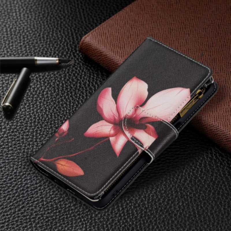 Folio Cover Oppo A54 5G / A74 5G Tasca Con Zip A Fiore