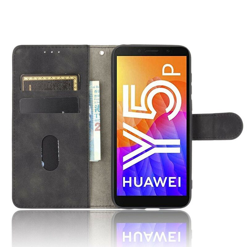 Custodia in pelle Huawei Y5p Effetto Pelle Stile Business