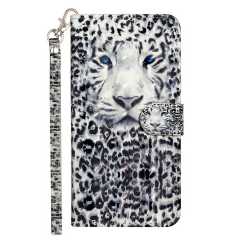 Custodia in pelle Huawei Y5p Faretti Tiger Light Strap