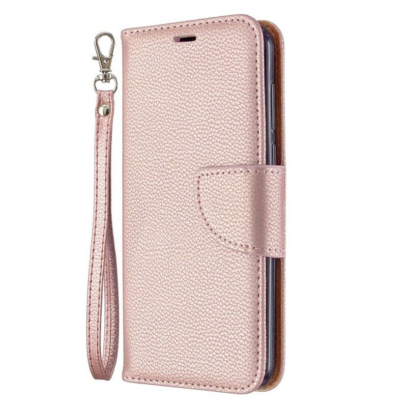 Custodia in pelle Huawei Y5p Folio Cover Litchi Rabat Obliquo