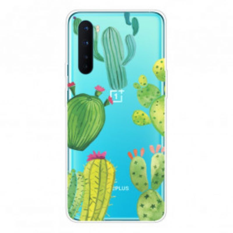 Cover OnePlus Nord Cactus Dell'acquerello