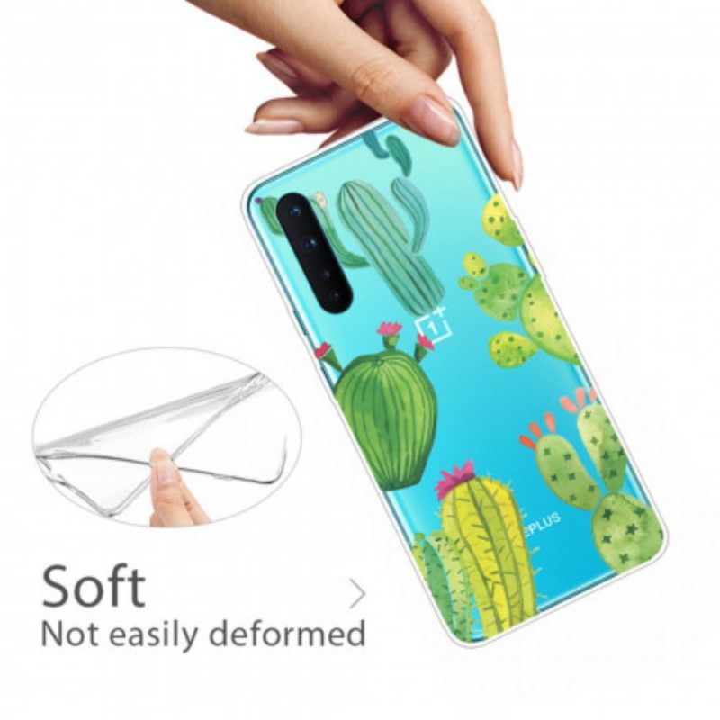 Cover OnePlus Nord Cactus Dell'acquerello