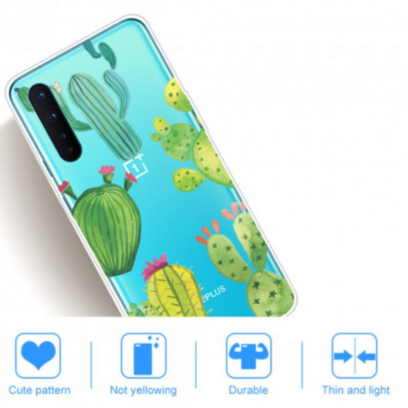 Cover OnePlus Nord Cactus Dell'acquerello