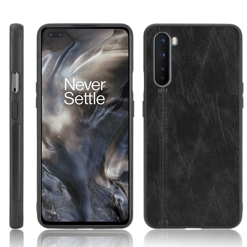 Cover OnePlus Nord Cuciture In Pelle Stile