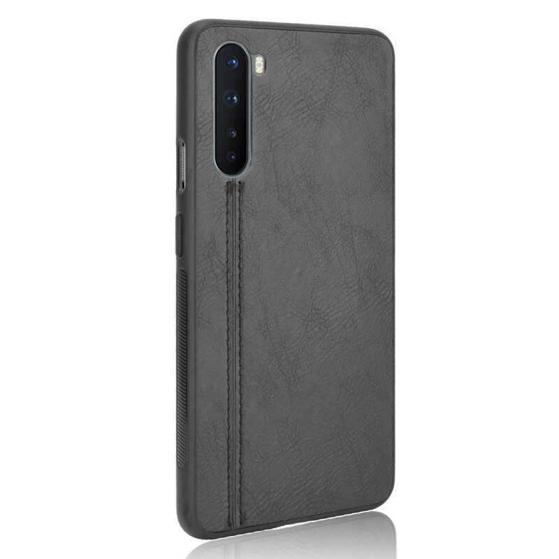 Cover OnePlus Nord Cuciture In Pelle Stile