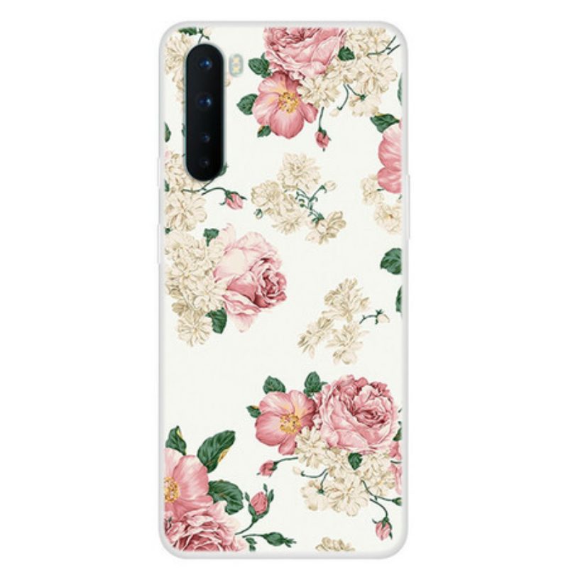 Cover OnePlus Nord Fiori Libertà Senza Soluzione Di Continuità