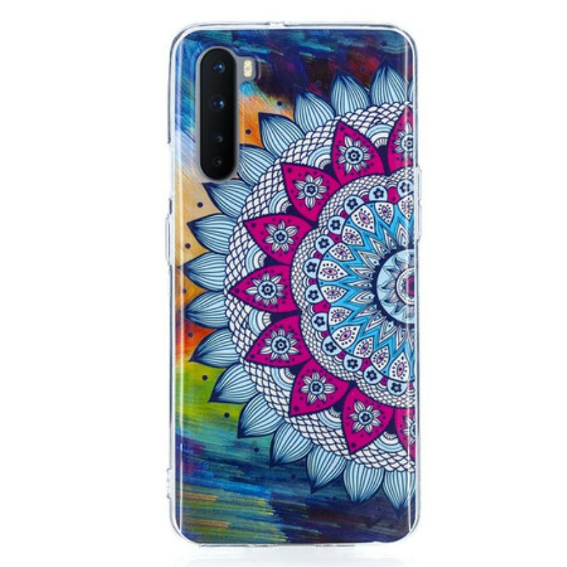 Cover OnePlus Nord Mandala Colorato Fluorescente